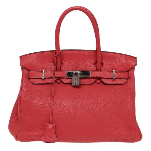 Hermès Birkin 30 Red Leather Handbag (Pre-Owned) - Picture 1 of 16